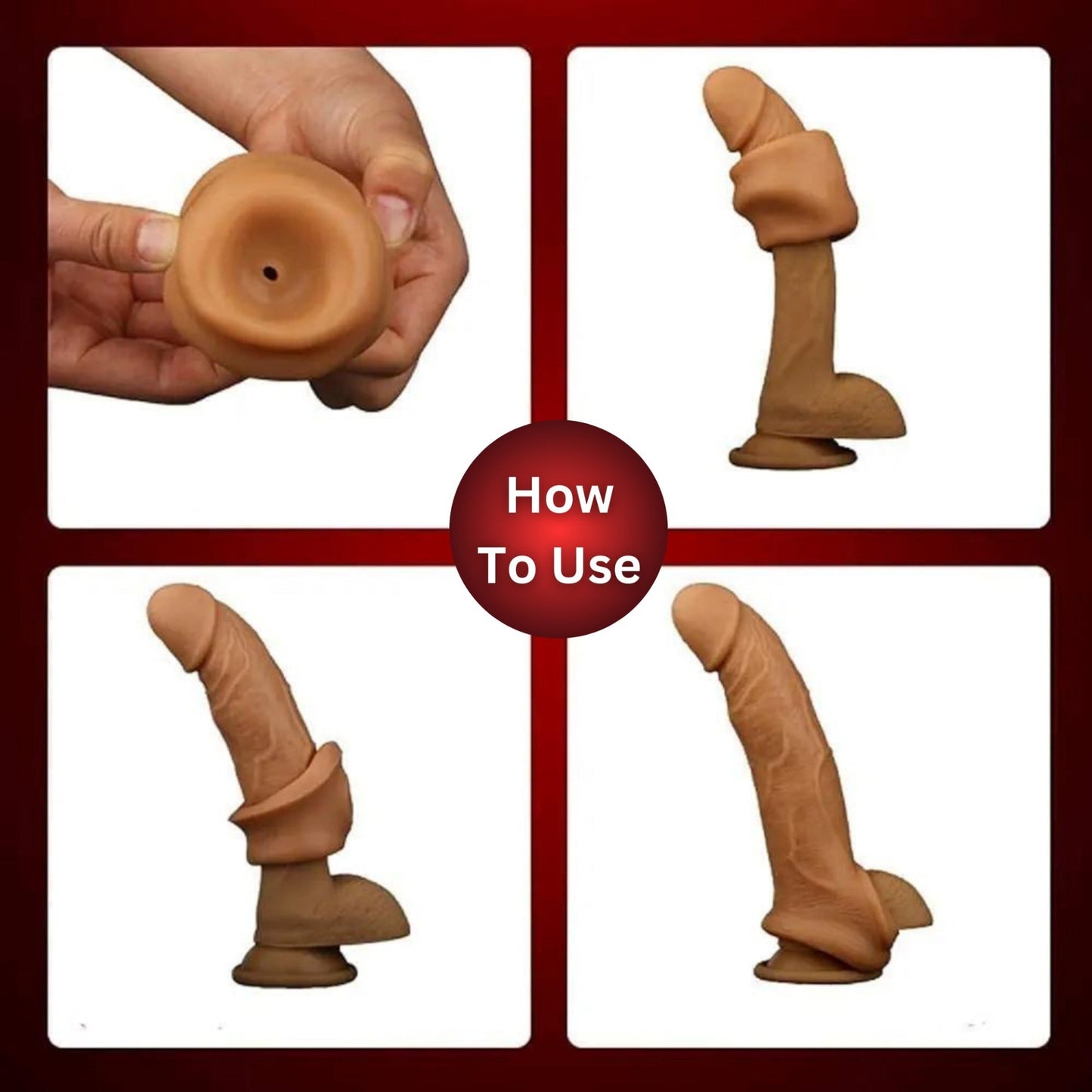 Dragon Condom Big Bull 9' inch 100% Pure Silicon - Desirex360